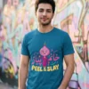 مدل پسر با تیشرت طرح خانم پیاز (با تایپوگرافی)