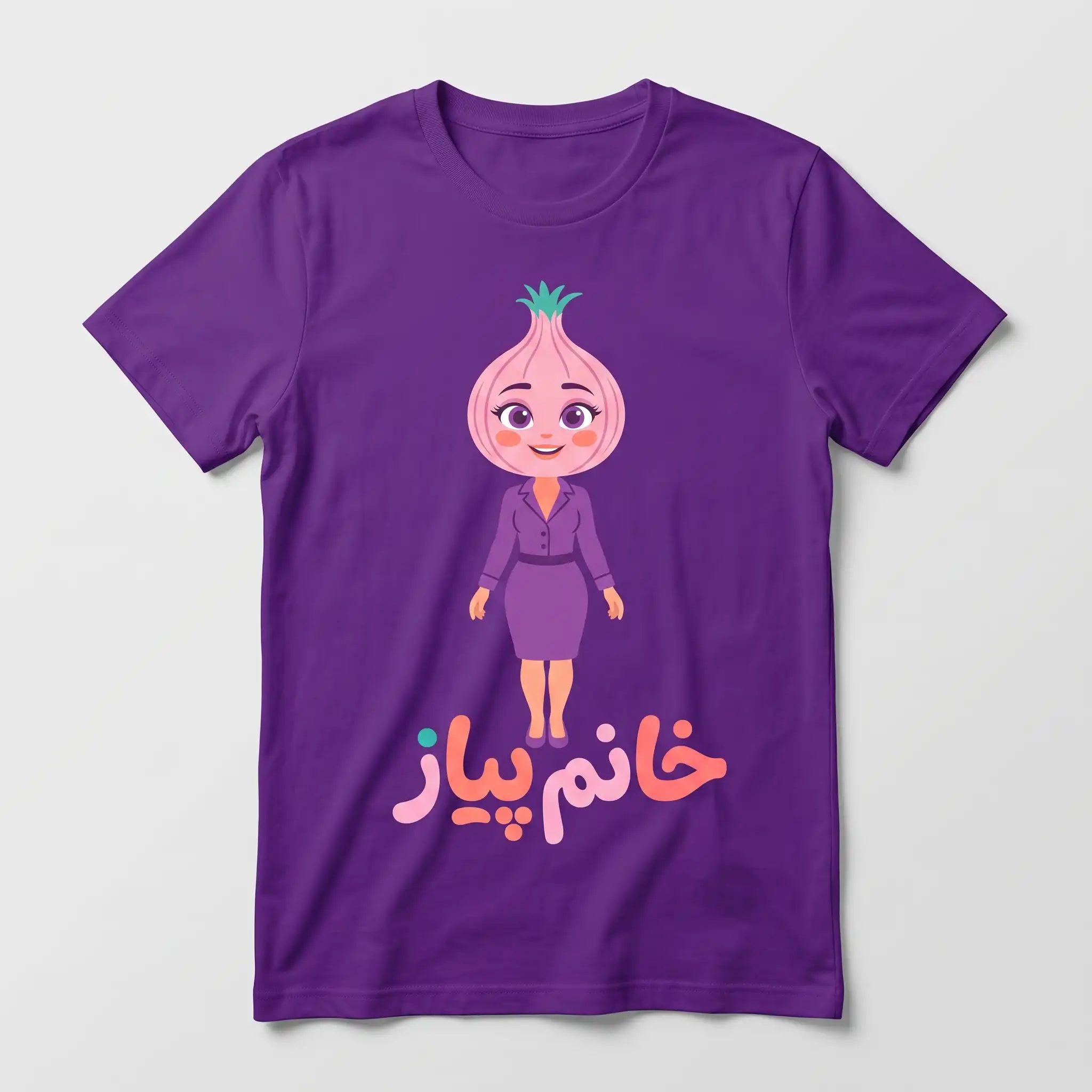 تیشرت طرح خانم پیاز (مدل مینیمال و ترند)